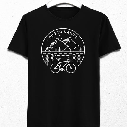 Bike to nature tişört - basmatik.com