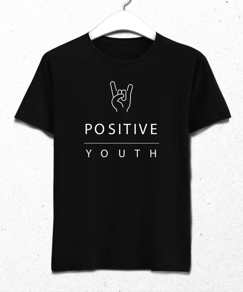 Positive Men's Black T-Shirt