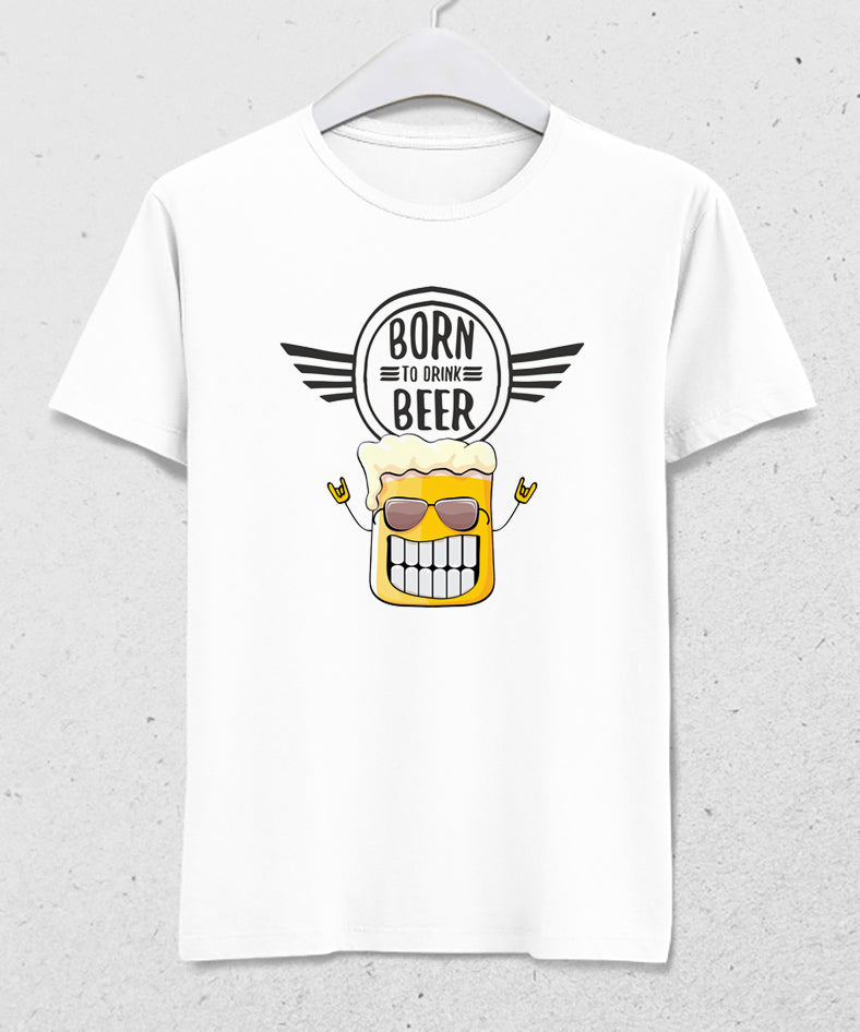 Born to beer tişört - basmatik.com