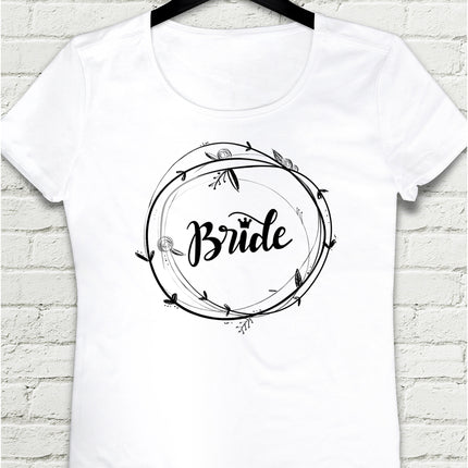 Bride beyaz kadın tişört - basmatik.com