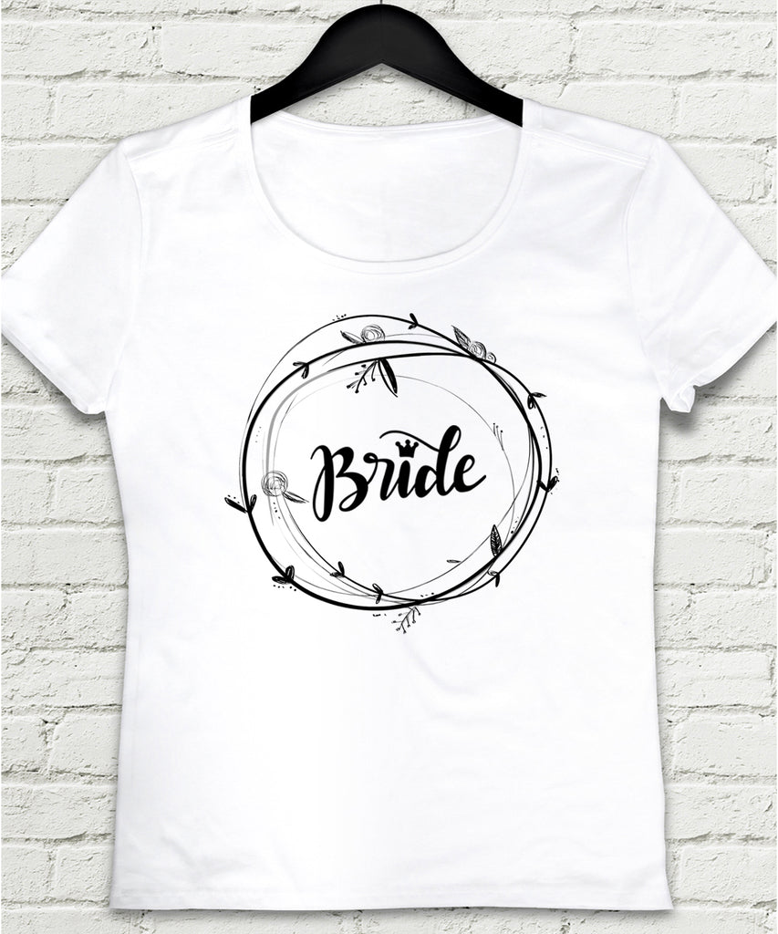 Bride beyaz kadın tişört - basmatik.com