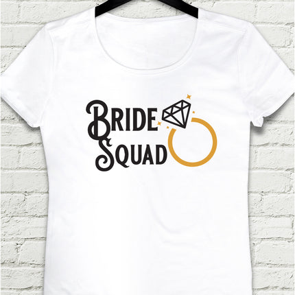Bride squad ring kadın tişört - basmatik.com