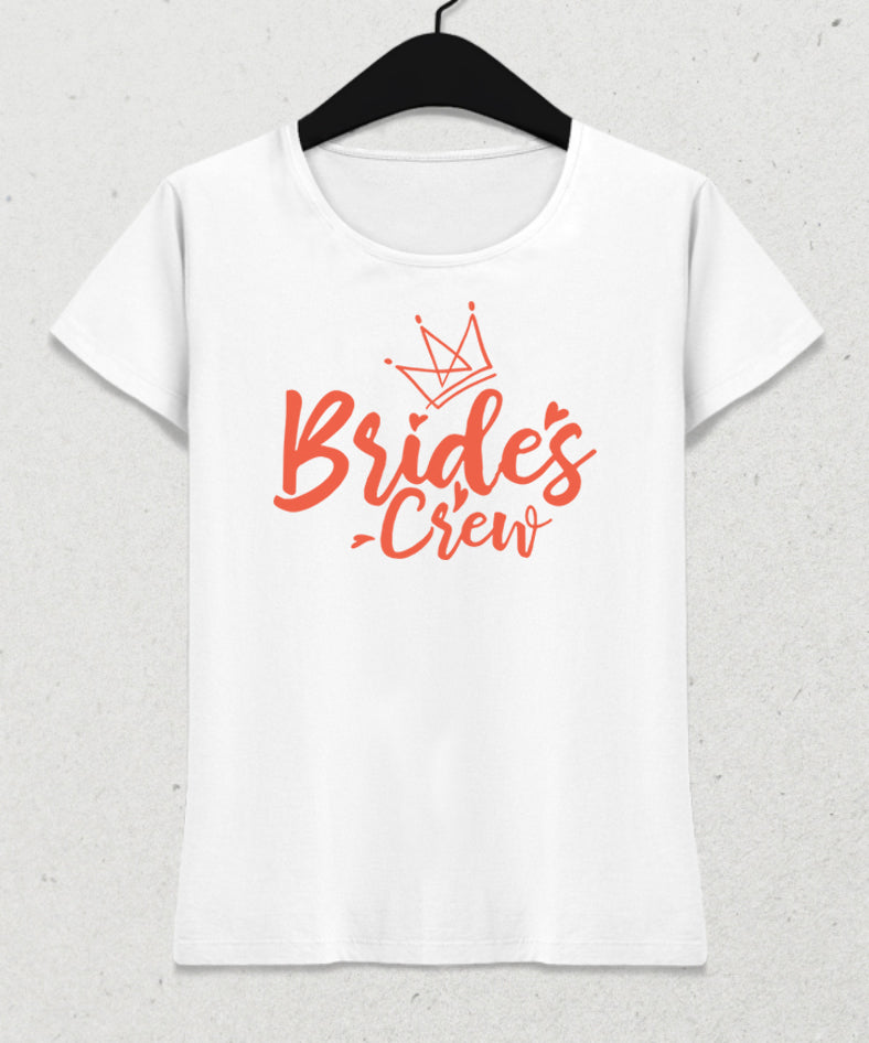 Brides crew kadın tişört - basmatik.com