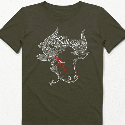 Bullseye haki Erkek tişört - basmatik.com