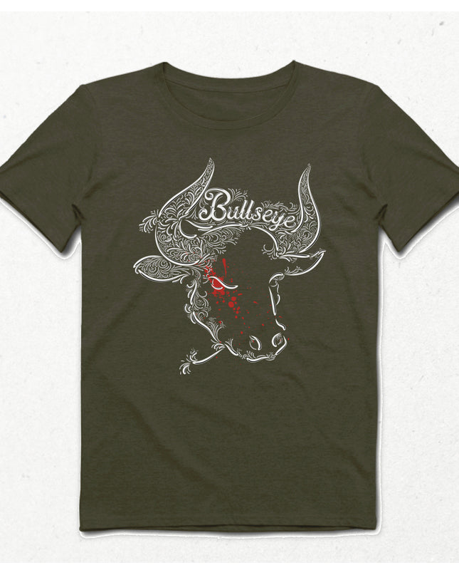 Bullseye haki Erkek tişört - basmatik.com