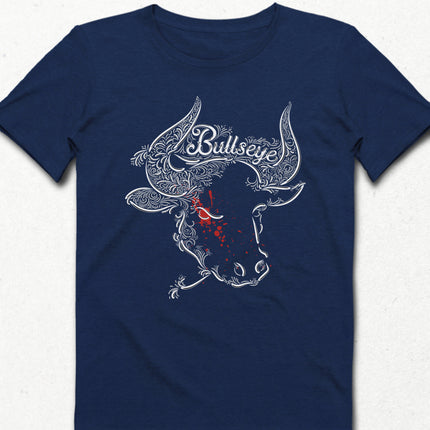 Bullseye indigo Erkek tişört - basmatik.com