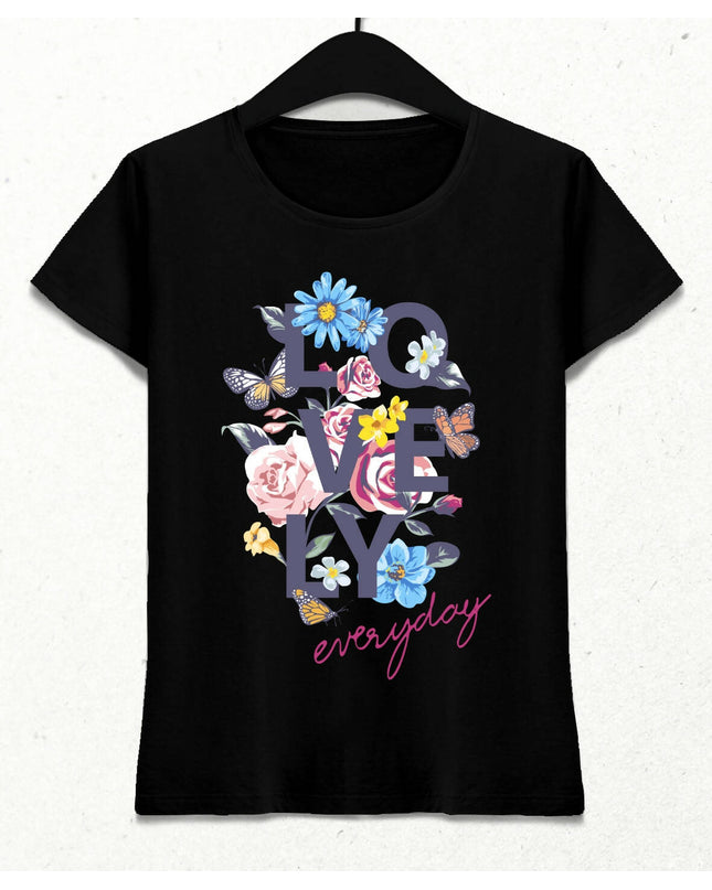 Lovely Everyday Kadın Streetwear Tasarım T-shirt