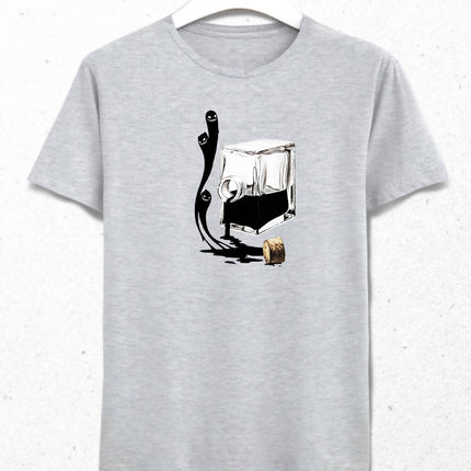 Ghost Erkek Gri Tişört - basmatik.com