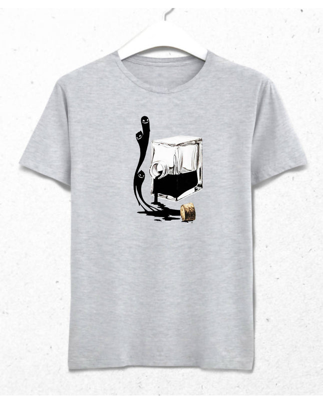 Ghost Erkek Gri Tişört - basmatik.com