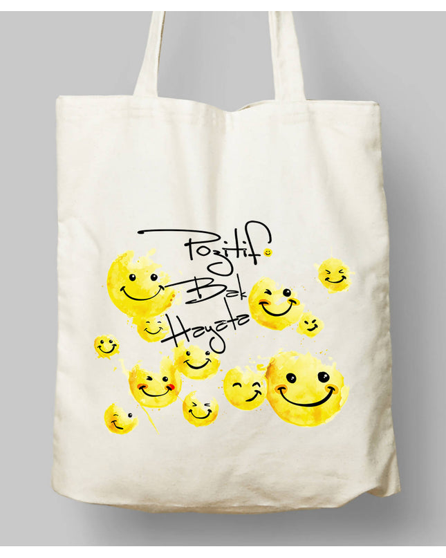 Pozitif Bak Hayata Bez Çanta - basmatik.com