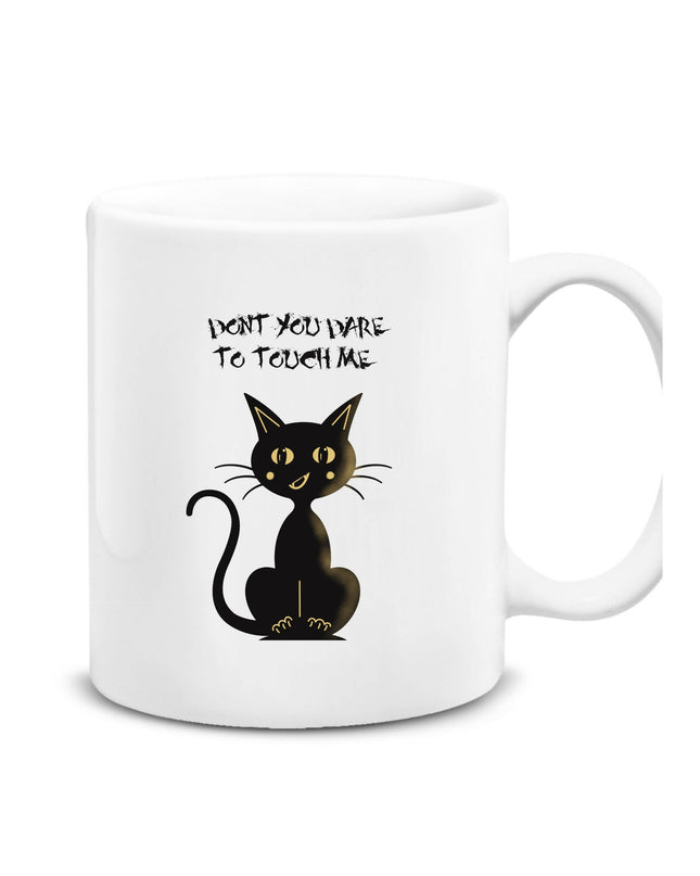 Don't Touch Me Black Cat Mug 