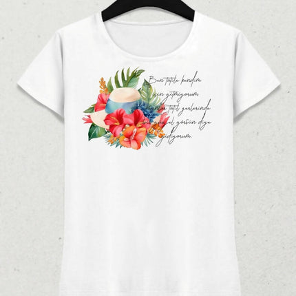 Tatil Temalı Yaz T-shirt 5 - basmatik.com