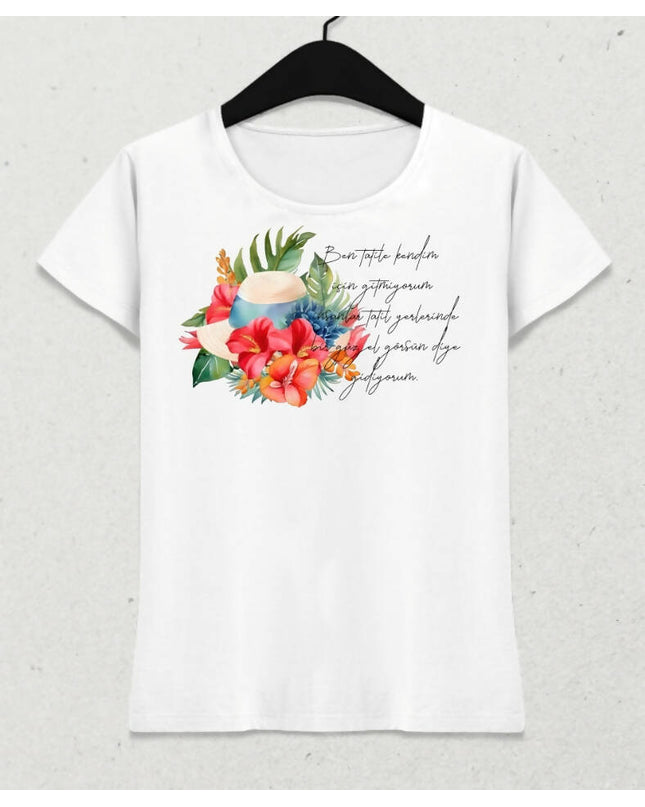 Tatil Temalı Yaz T-shirt 5 - basmatik.com