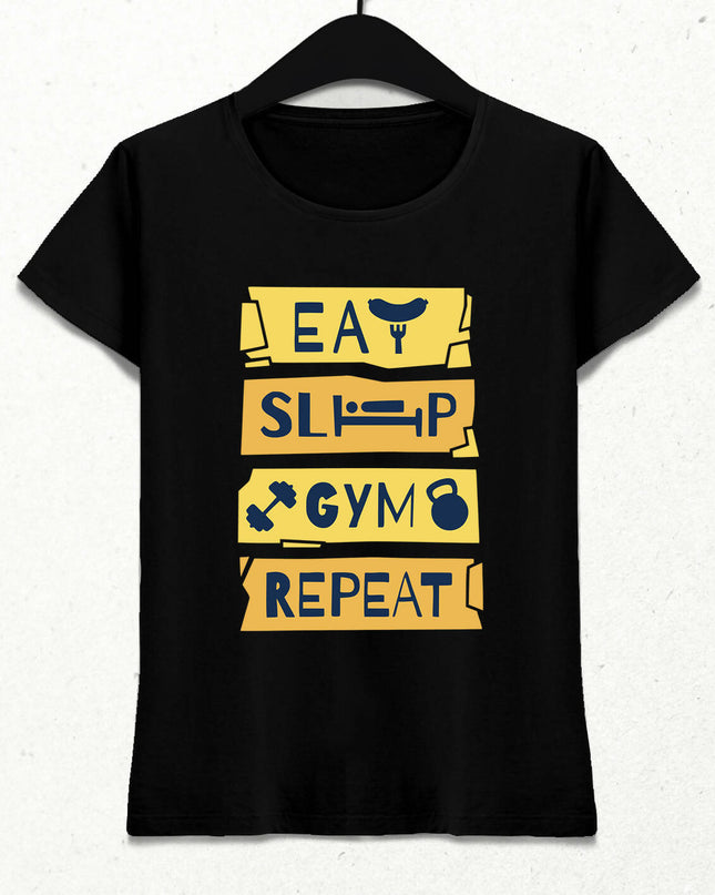 GYM Routine Kadın Tişört - basmatik.com
