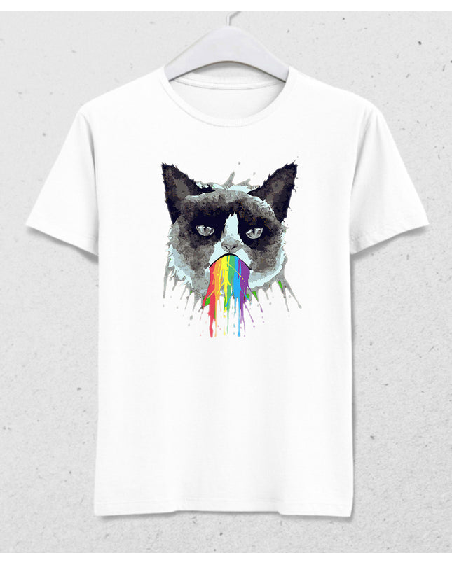 Cat Rainbow tshirt - basmatik.com