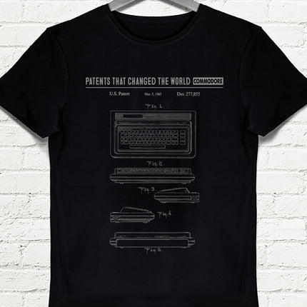 Commodore siyah Erkek tshirt - basmatik.com