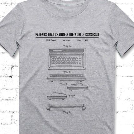 Commodore gri Erkek tshirt - basmatik.com