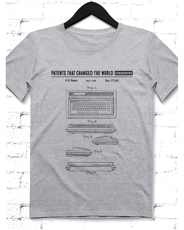 Commodore gri Erkek tshirt - basmatik.com