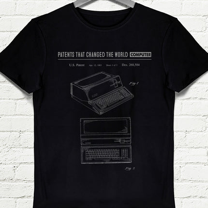 Computer siyah Erkek tshirt - basmatik.com