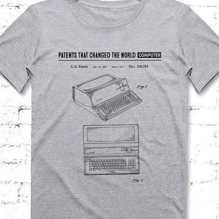 Computer gri Erkek tshirt - basmatik.com