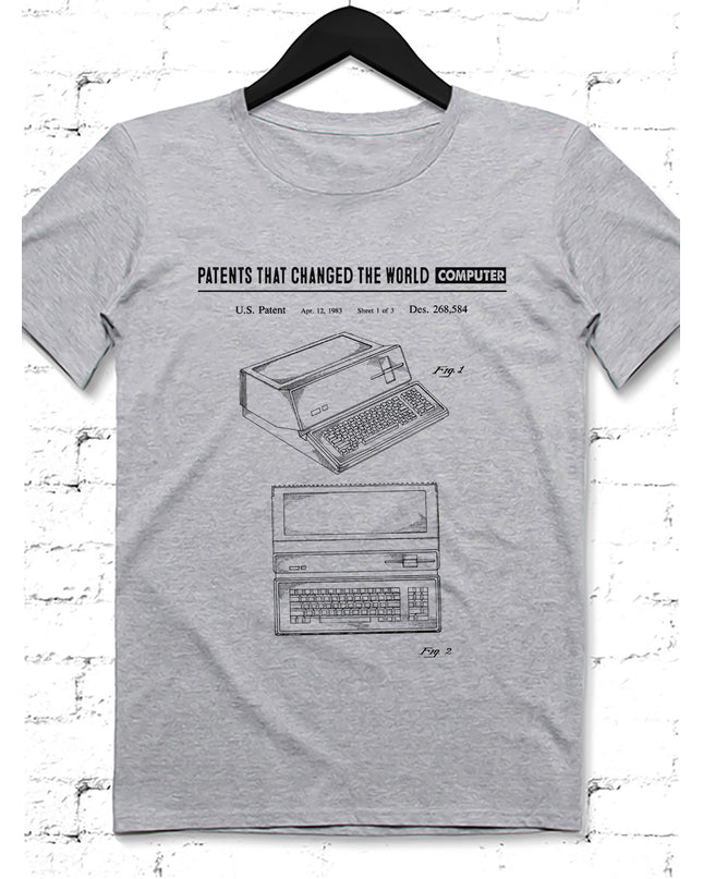 Computer gri Erkek tshirt - basmatik.com