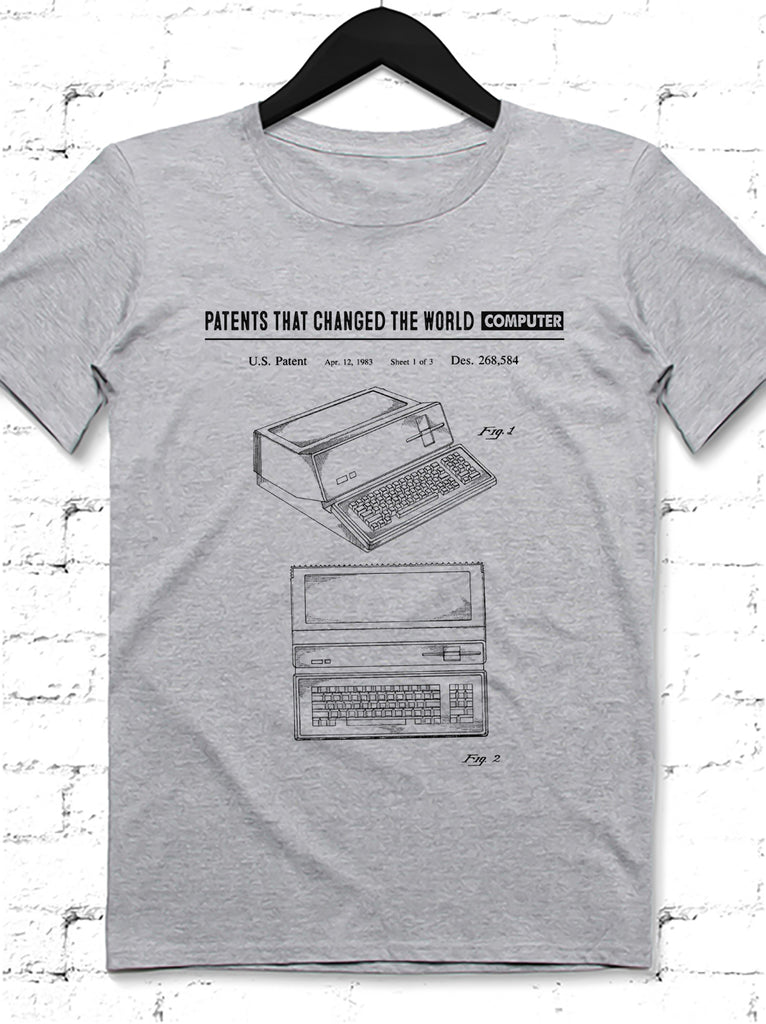 Computer gri Erkek tshirt - basmatik.com