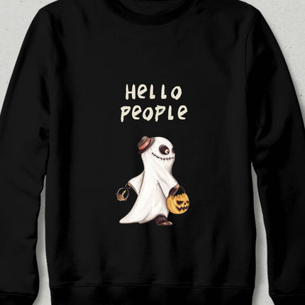 Hello People Hayalet Siyah Sweatshirt