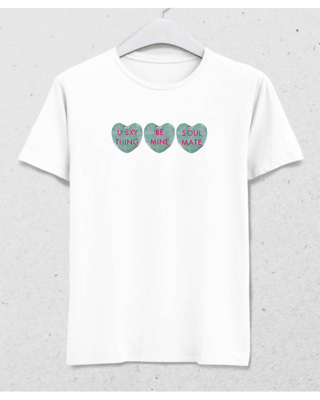 Valentine's IV, Kalpli Slogan Erkek Tişört