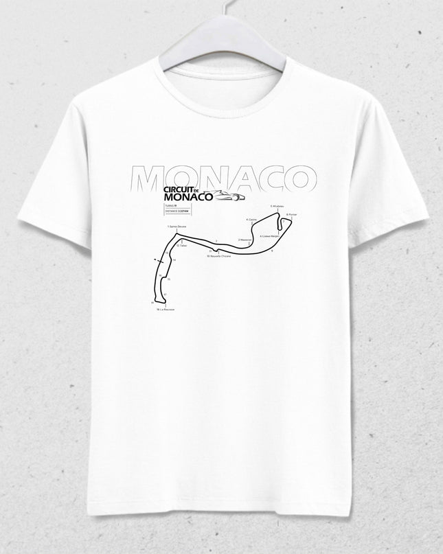 Circuit de Monaco tişört - basmatik.com