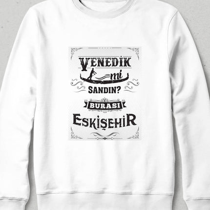 Kapüşonsuz Sweatshirt - Burası Eskişehir - 1 - basmatik.com