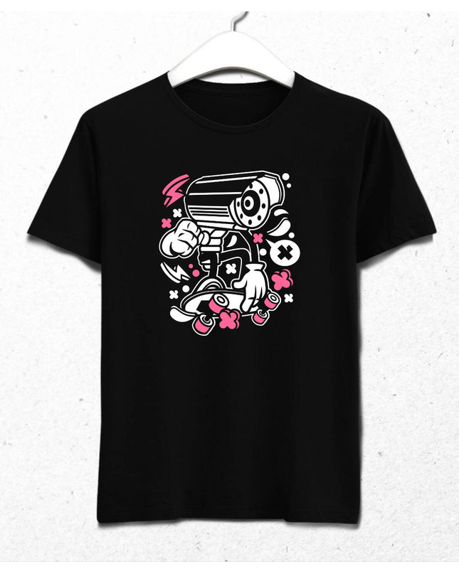 Kaykaycı Kamera Karakter T-shirt