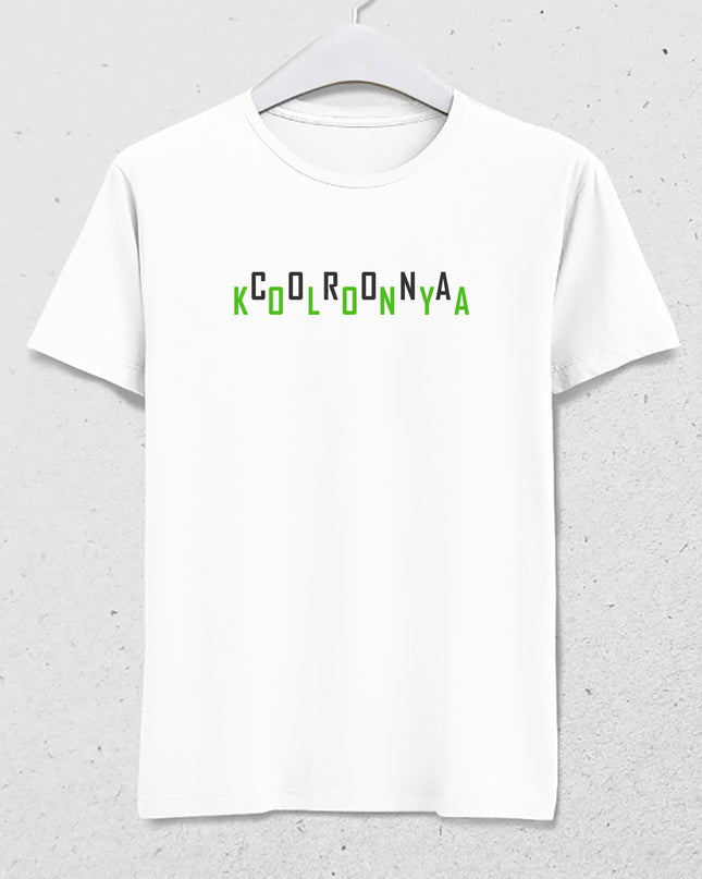 Kolonya corona erkek tişört - basmatik.com