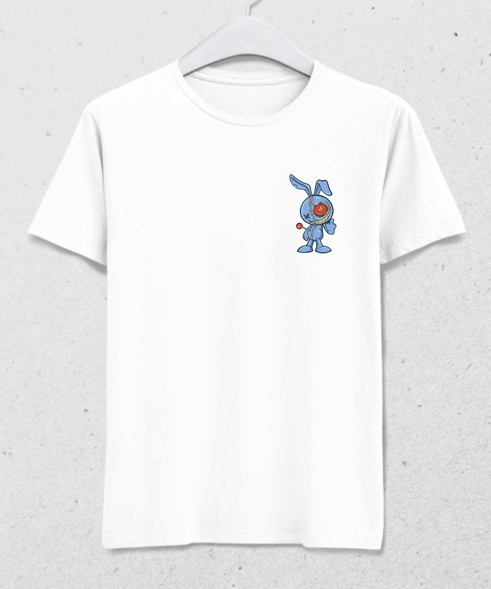 Crazy voodoo rabbit black t-shirt | basmatik.com