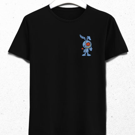 Crazy voodoo rabbit siyah tişört - basmatik.com