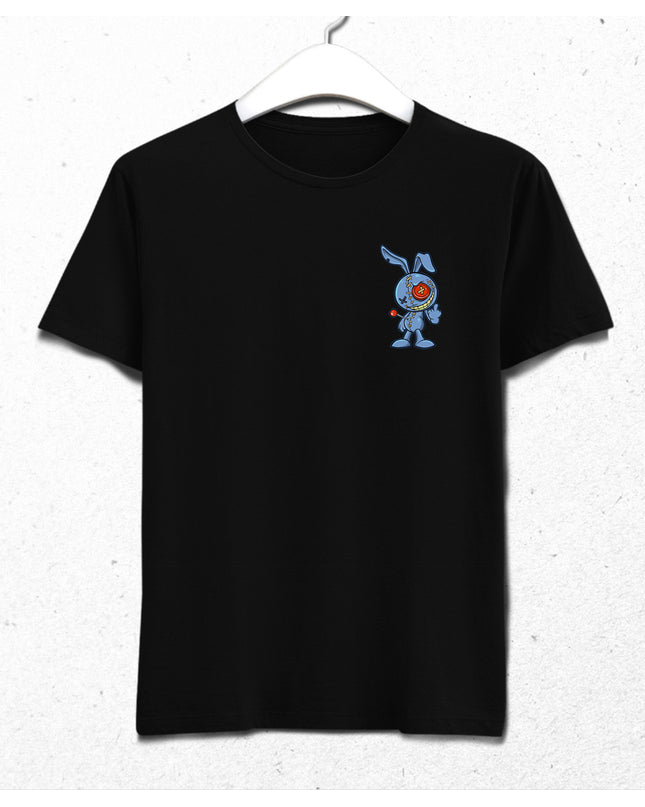 Crazy voodoo rabbit siyah tişört - basmatik.com
