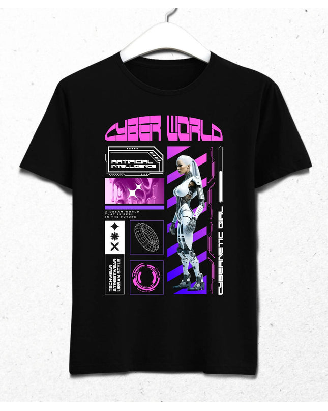 Cyber World Streetwear Retro Futuristic Design