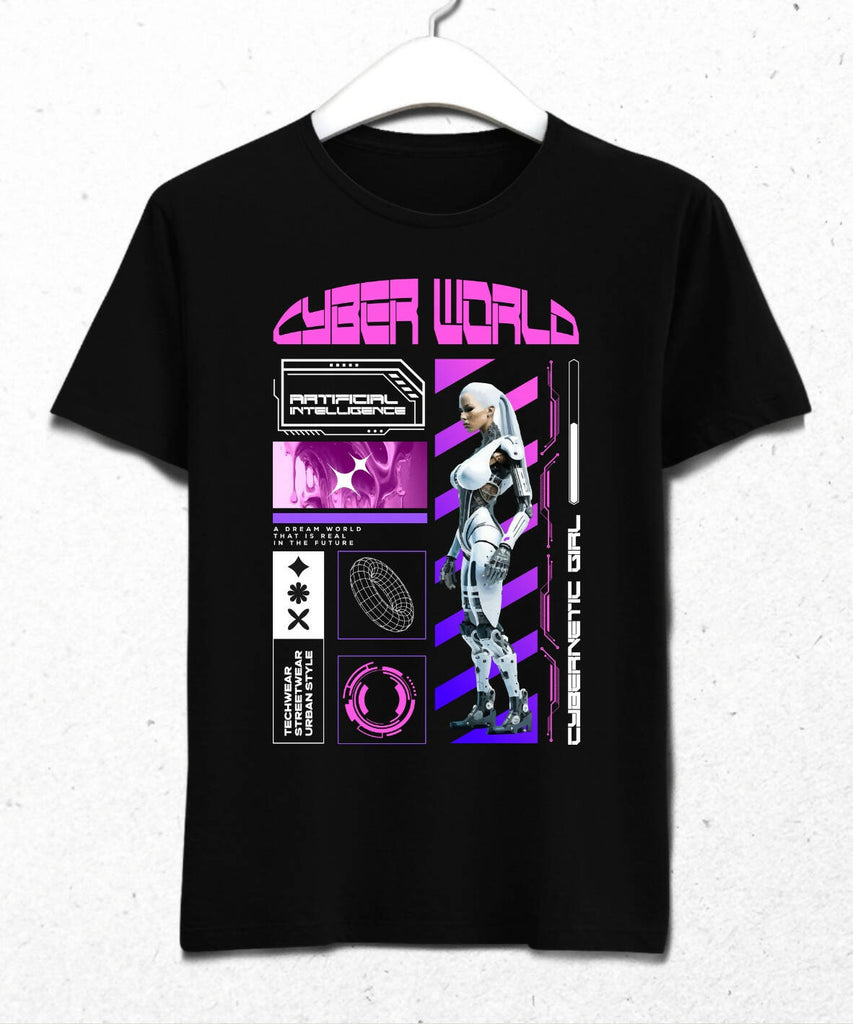 Cyber World Streetwear Retro Futuristic Design