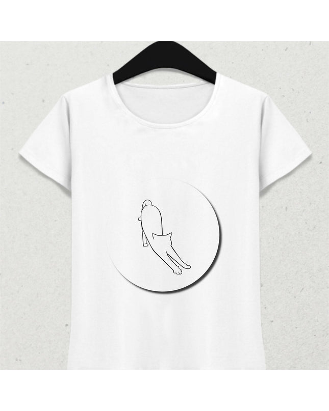 Minimalist Kedi Tişört