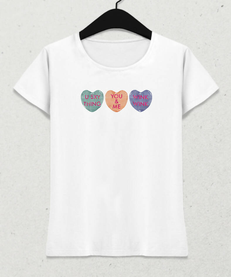 Valentine's II, Heart Slogan Women's T-Shirt