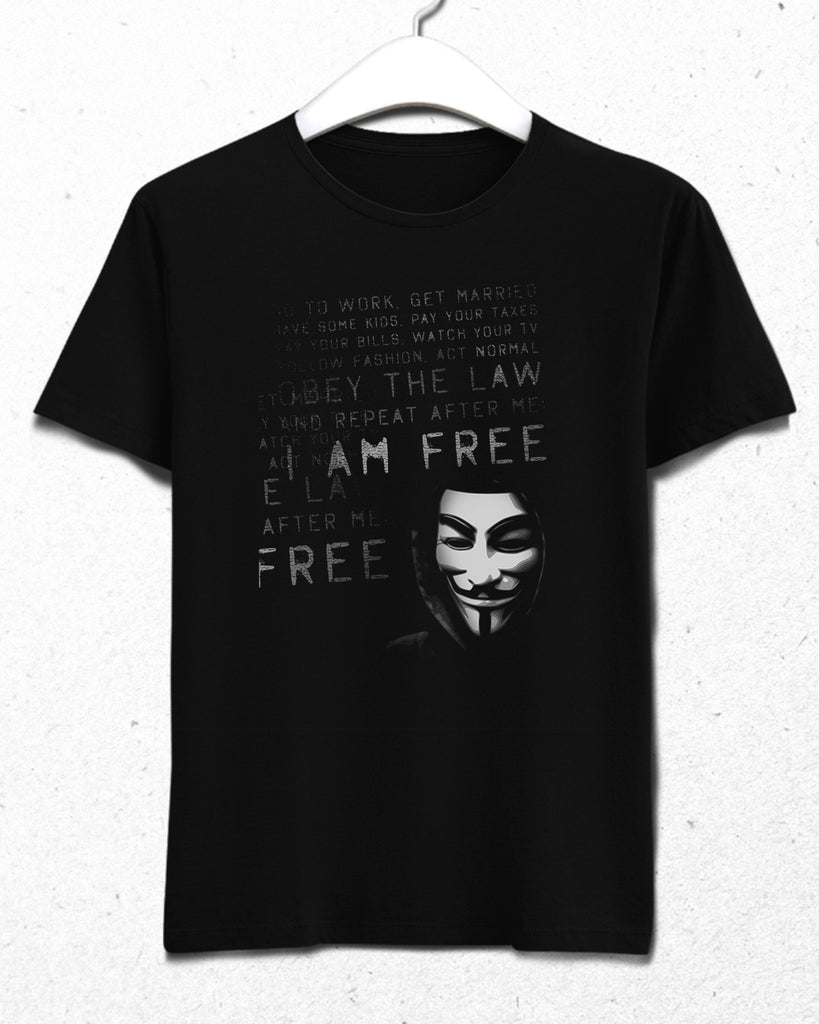 Dark hacker anonymous tişört - basmatik.com