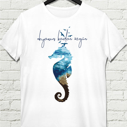 Denizatı Beyaz Tişört - basmatik.com