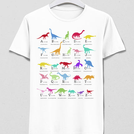 Dinosaur Alphabet erkek tişört - basmatik.com
