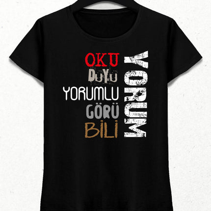 Yorum Kadın Tişört - basmatik.com