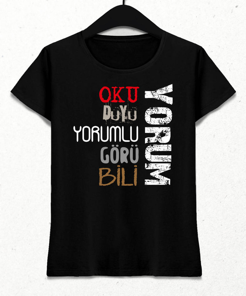 Yorum Kadın Tişört - basmatik.com