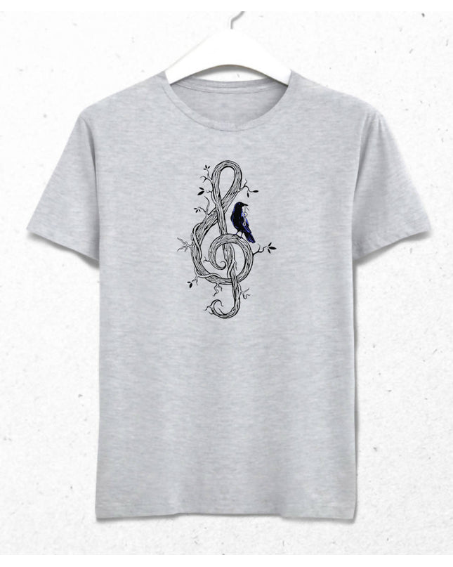 Left Key Men's Gray T-Shirt