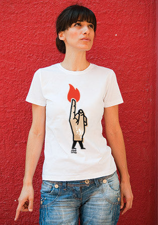 el fuego de tu dedo t-shirt - basmatik.com