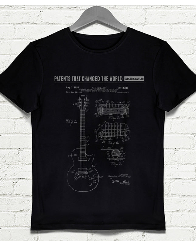 Electric Guitar siyah Erkek tshirt - basmatik.com