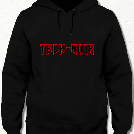 Tech-Noir Hooded Sweatshirt