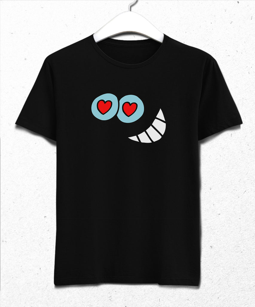Eye Heart Smiley tişört - basmatik.com