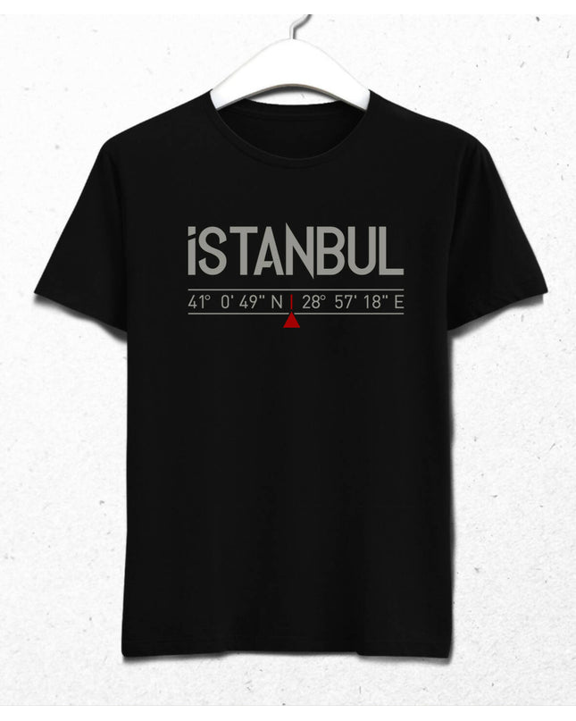İstanbul Koordinatlar Erkek Tişört